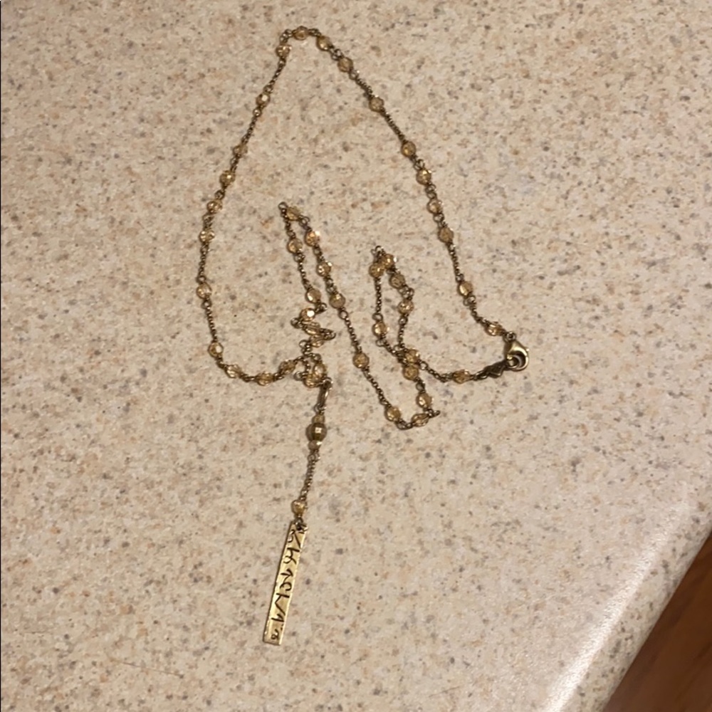 Chan Luu gold plated sterling lariat necklace